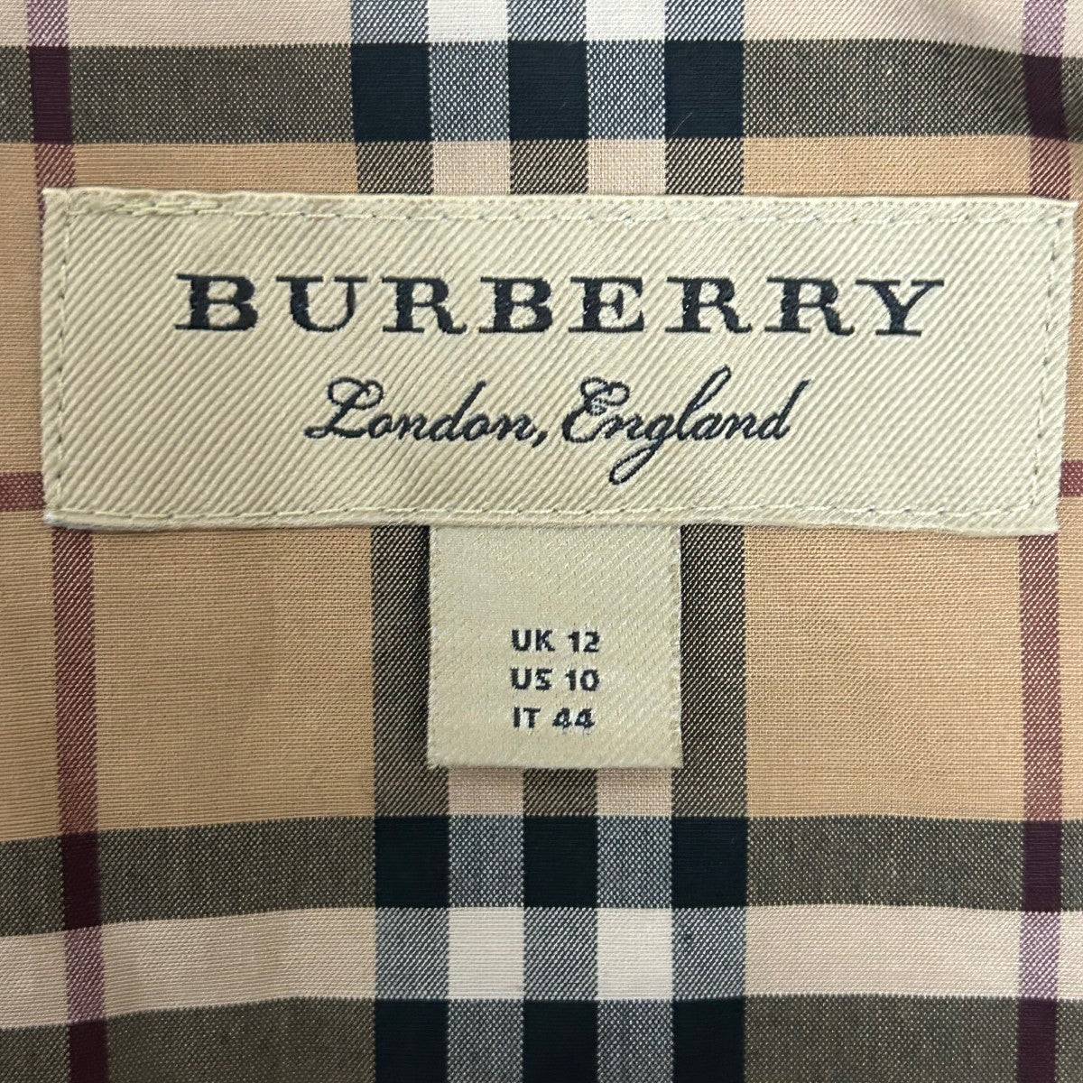 BURBERRY(バーバリー) ノバチェックパジャマシャツ4068859 4068859 ベージュ サイズ UK12｜【公式】カインドオルオンライン  ブランド古着・中古通販【kindal】