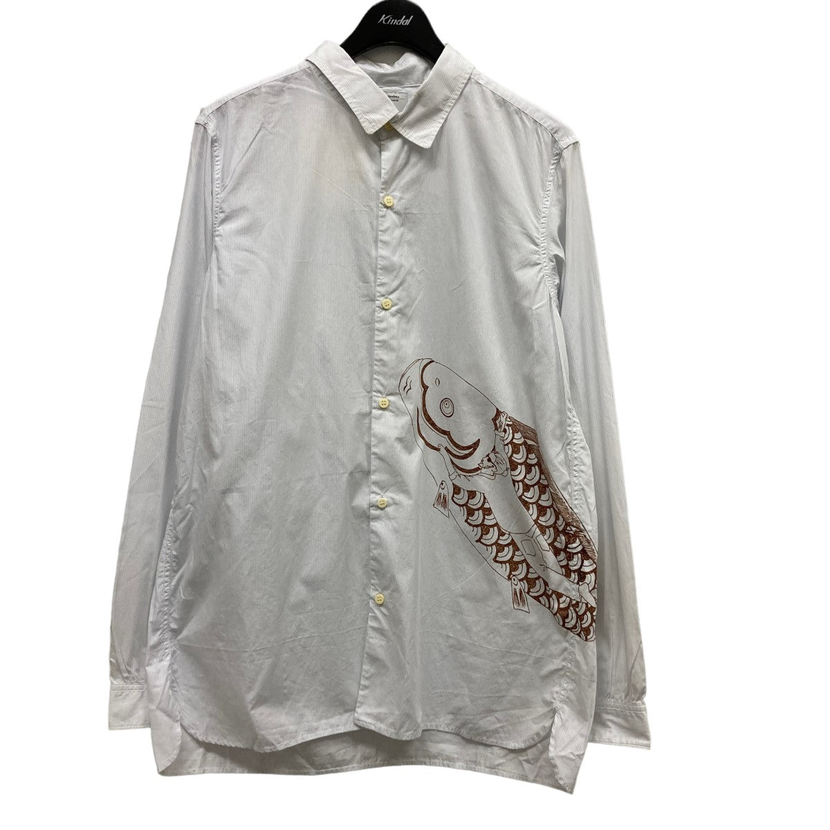 17AWLongrider Shirt KOI KOI H．P．ストライプ鯉プリントシャツ0117205011013