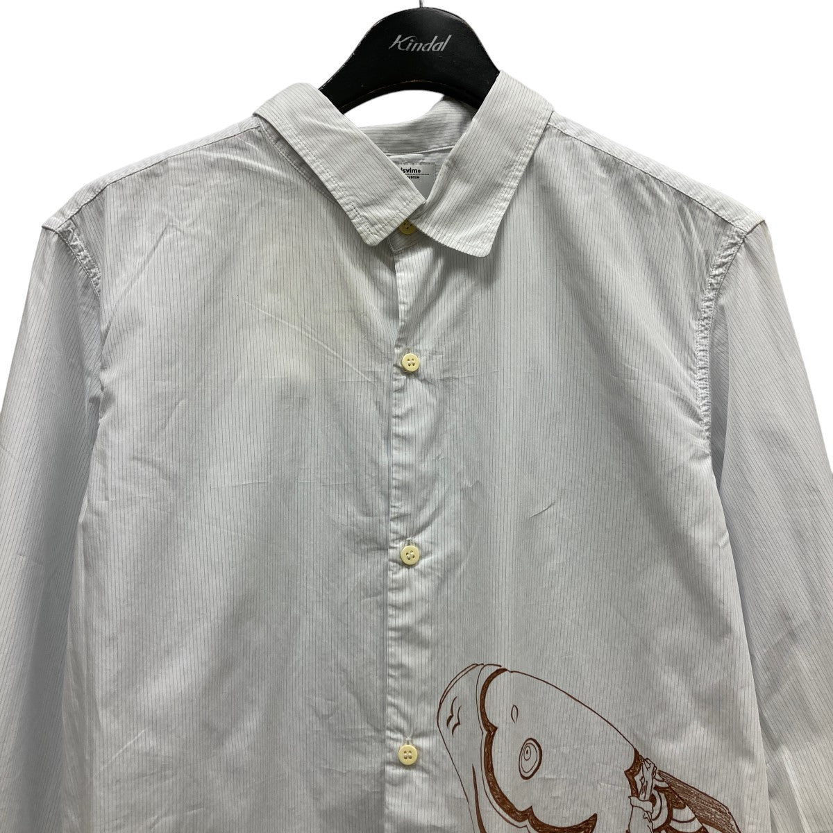 17AWLongrider Shirt KOI KOI H．P．ストライプ鯉プリントシャツ0117205011013