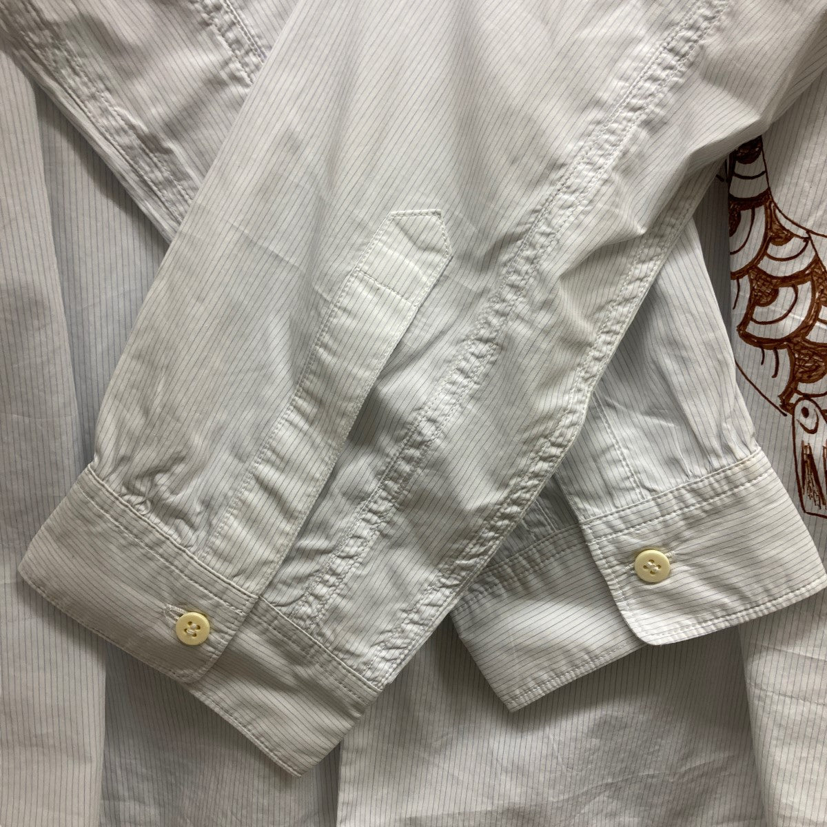 17AWLongrider Shirt KOI KOI H．P．ストライプ鯉プリントシャツ0117205011013