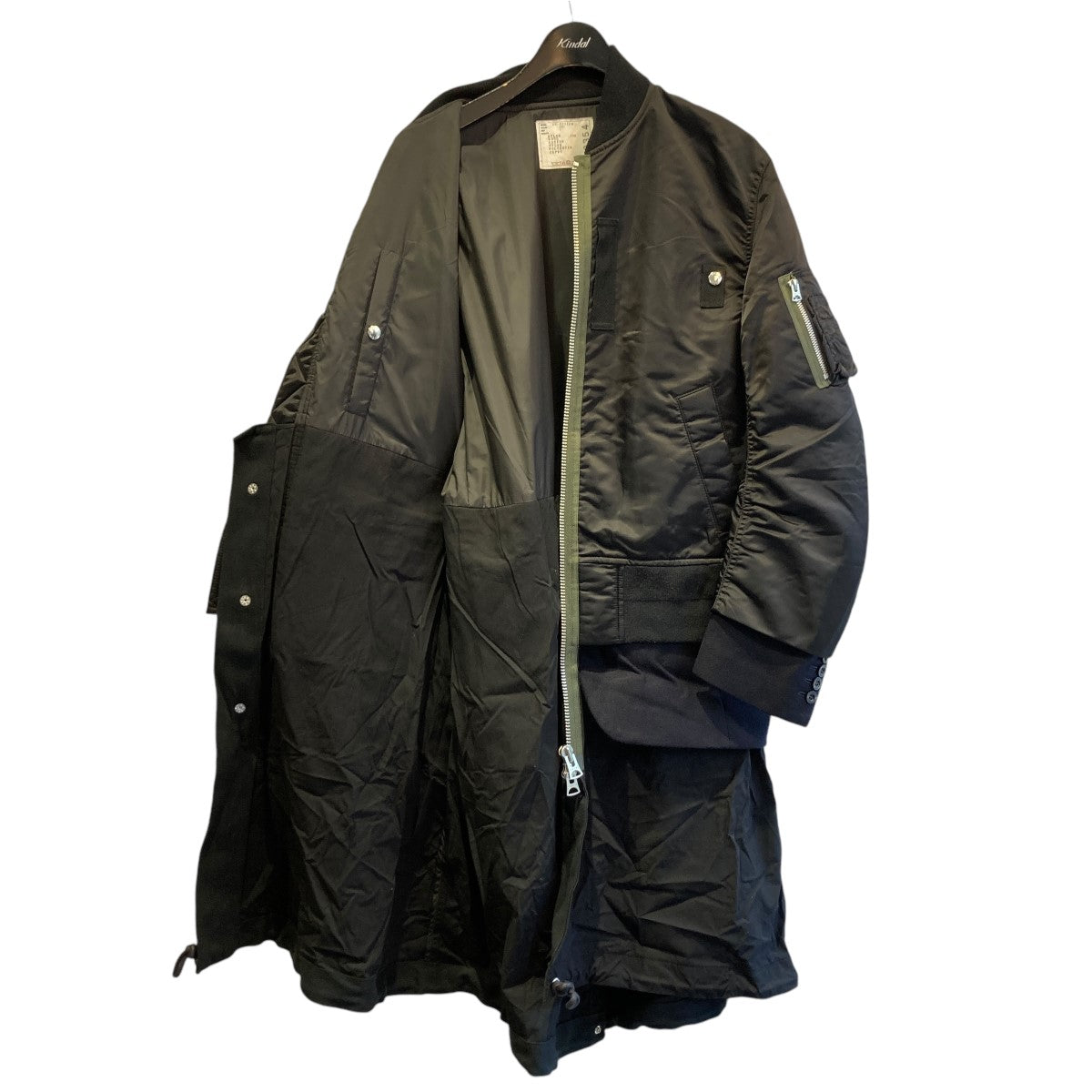 sacai(サカイ) 20AWNylon Twill Coatドッキングma-1ジャケット20-02354M