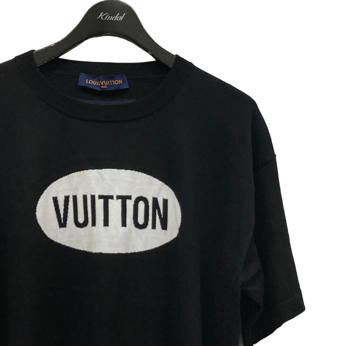 LOUIS VUITTON ロゴ半袖ニットRM221 JS5 HMN81W の古着・中古アイテム