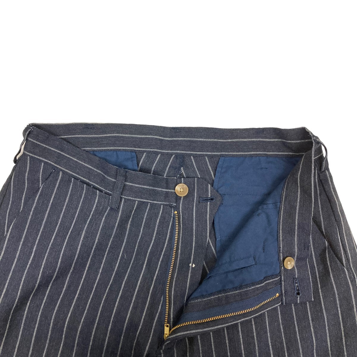 SON OF THE CHEESE(サノバチーズ) Suite Stripe SlacksストライプスラックスSC2410-PN08  SC2410-PN08 ネイビー サイズ XL｜【公式】カインドオルオンライン ブランド古着・中古通販【kindal】