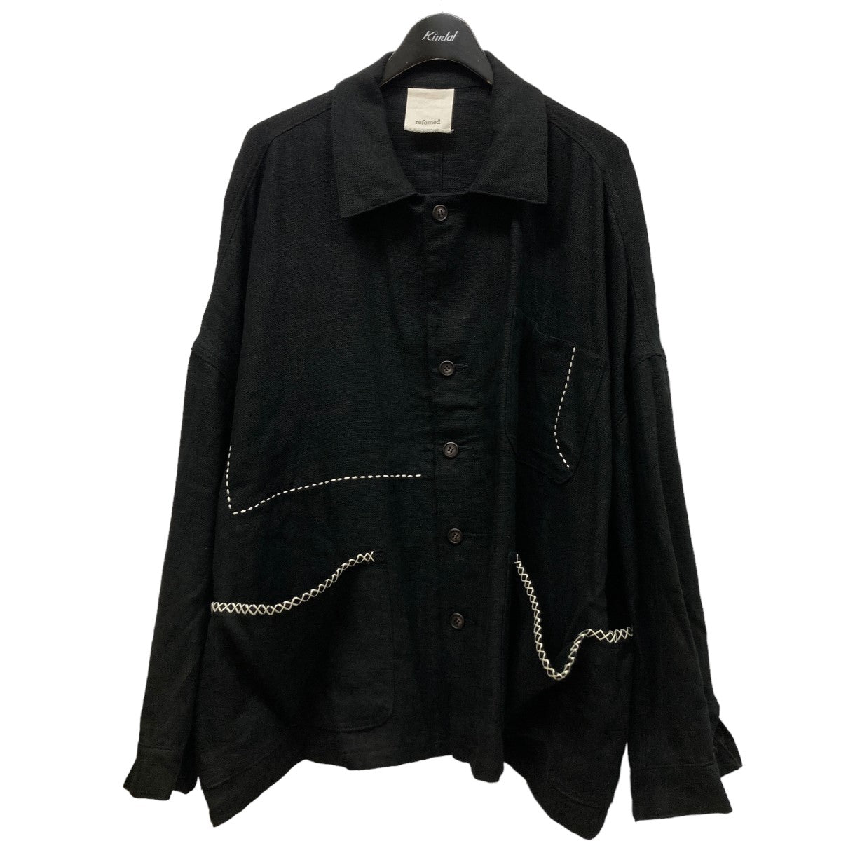 refomed(リフォメッド) DONGOROSU WORK JACKETリネンシャツジャケットRE22SS-JK01