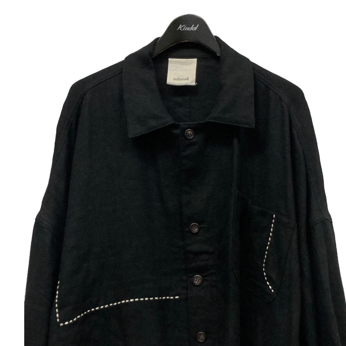 refomed(リフォメッド) DONGOROSU WORK JACKETリネンシャツジャケットRE22SS-JK01