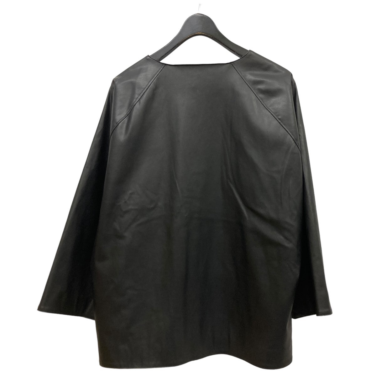 DIGAWEL(ディガウェル) V neck P OVネックフェイクレザープル