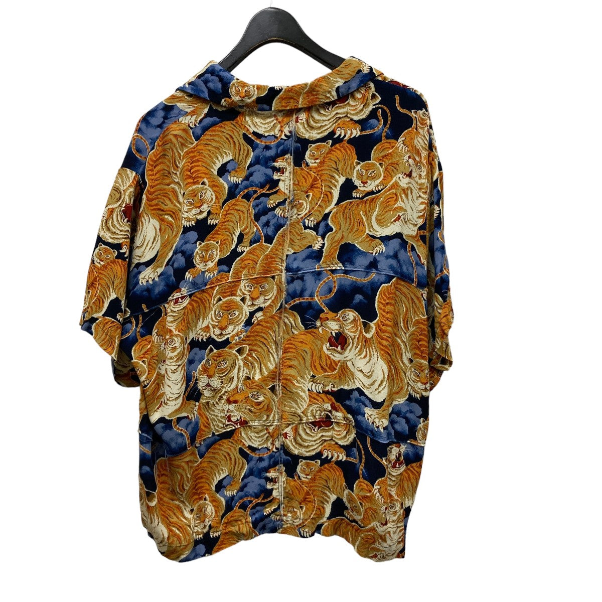 Jieda(ジエダ) 22SSHundred Tiger Panel Shirt Sホツレ加工虎柄