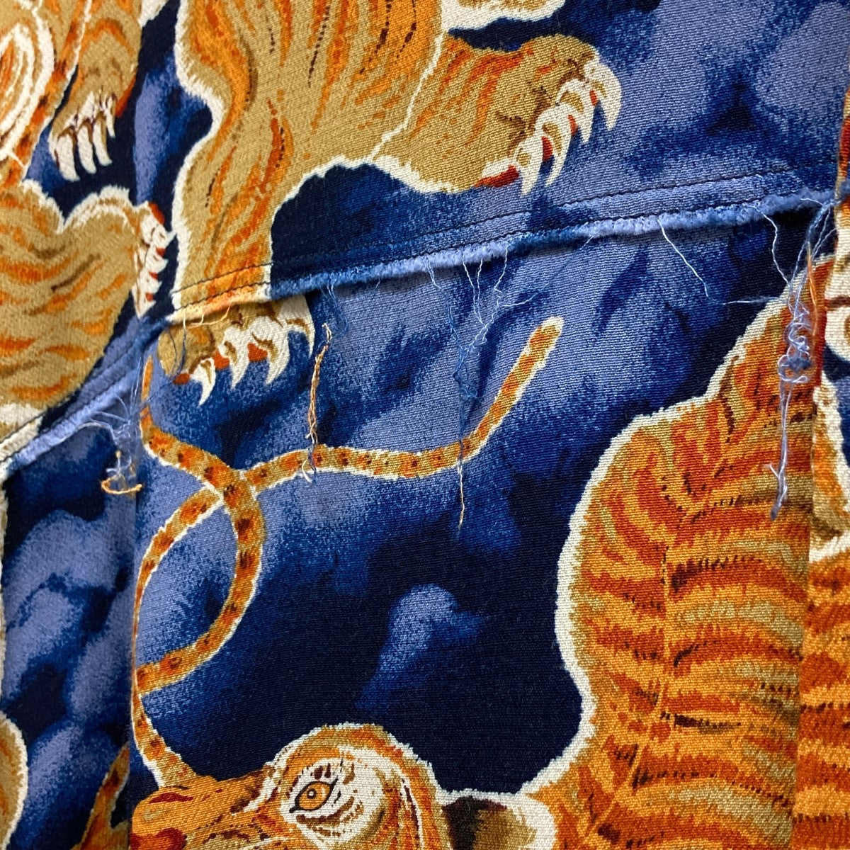 JieDa - HUNDRED TIGER PANEL SHIRT S/S/タイガーパネルシャツ