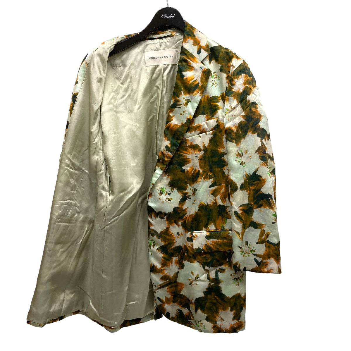 DRIES VAN NOTEN(ドリスヴァンノッテン) 花柄シルクテーラード  