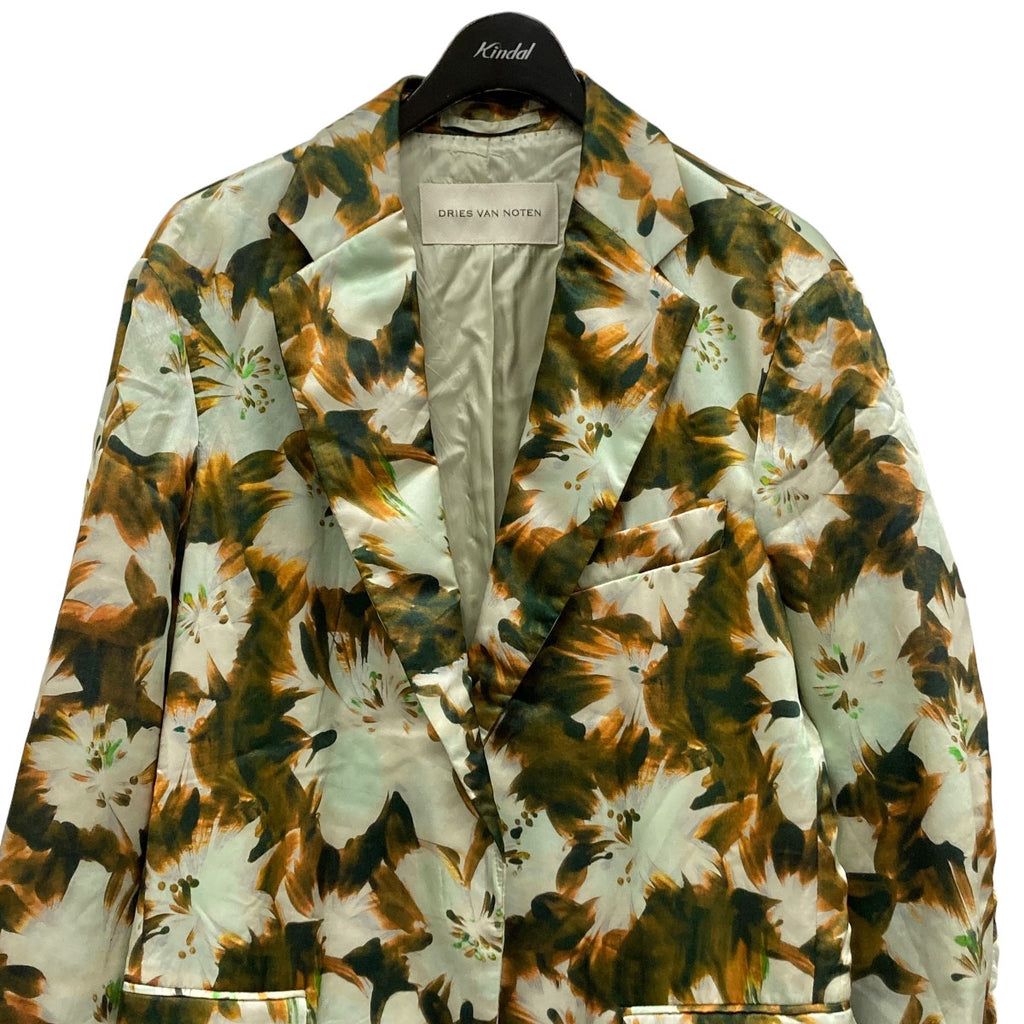 DRIES VAN NOTEN(ドリスヴァンノッテン) 花柄シルクテーラード 