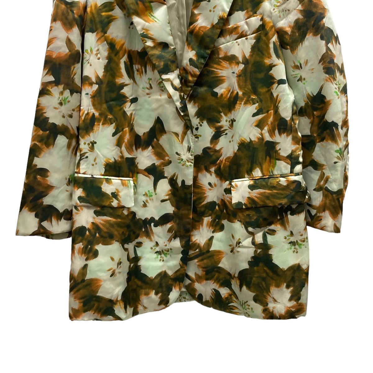 DRIES VAN NOTEN(ドリスヴァンノッテン) 花柄シルクテーラード  