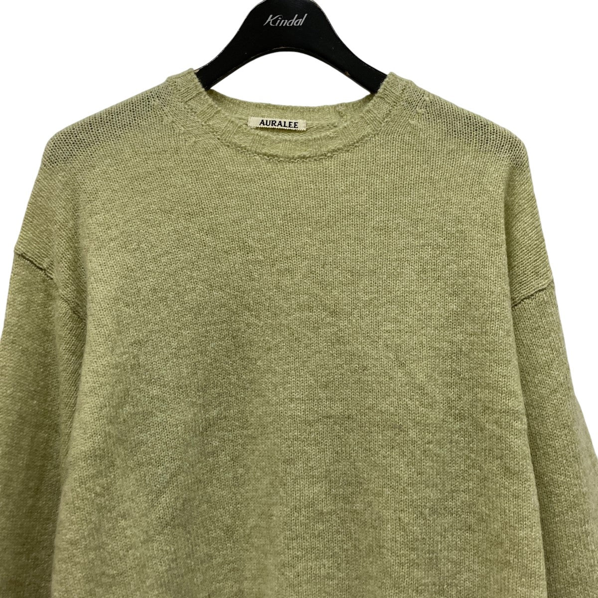 AURALEE(オーラリー) 23AWSHETLAND WOOL CASHMERE KNIT P OウールカシミヤニットA23AP02SC  A23AP02SC ライトグリーン サイズ M｜【公式】カインドオルオンライン ブランド古着・中古通販【kindal】