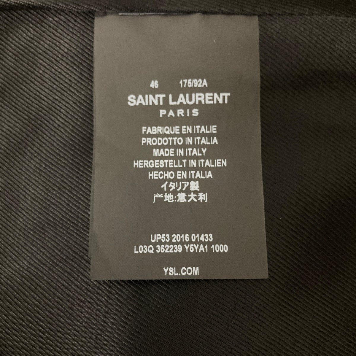 Saint Laurent Paris(サンローランパリ) キースレザーシングル Saint Laurent Paris(サンローランパリ) キースレザーシングル