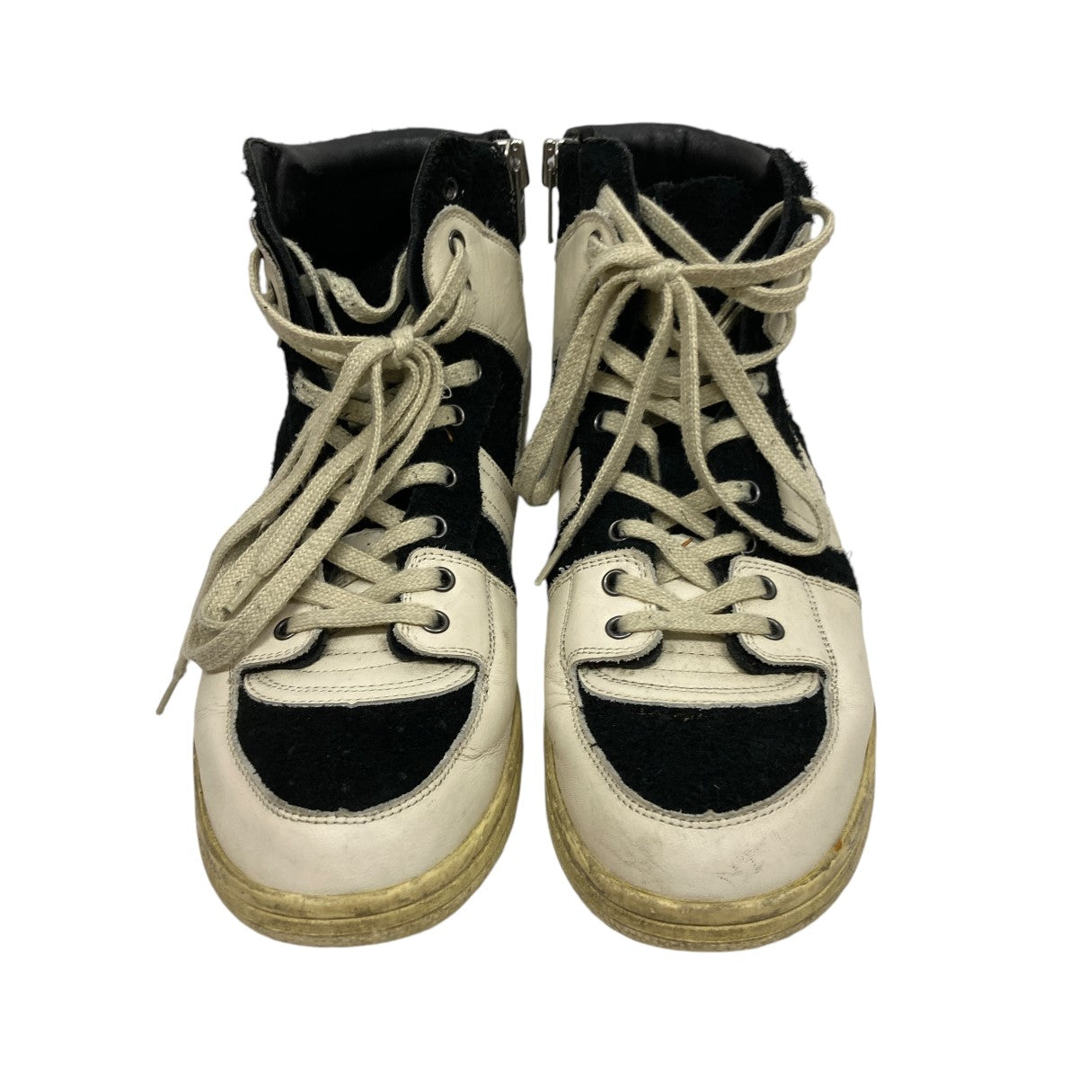 plessume(プレジューム) SLAM HIGHUSED加工ハイカットバックジップ  