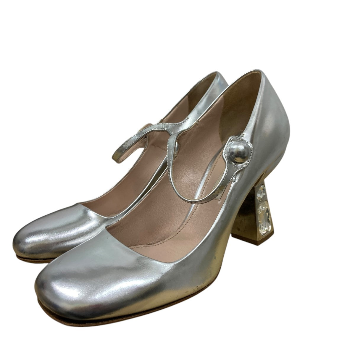 miumiu パンプス 36サイズ レディース MIU MIU(ミュウミュウ) ヒールパンプス ブルー サイズ 36