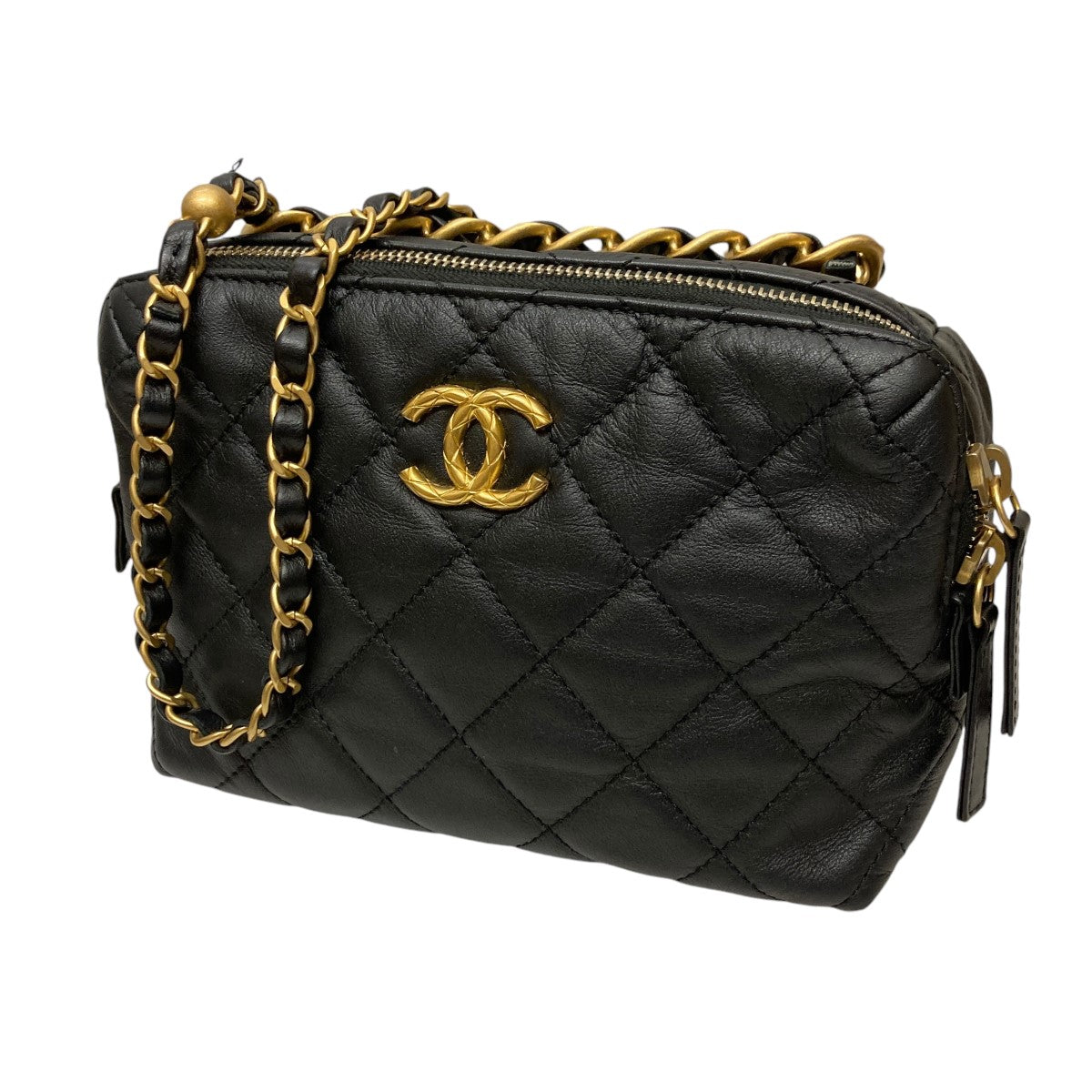 CHANEL* シャネル チェーン ボウリング ポーチ CHANEL(シャネル) スモールボーリングバッグチェーンショルダー