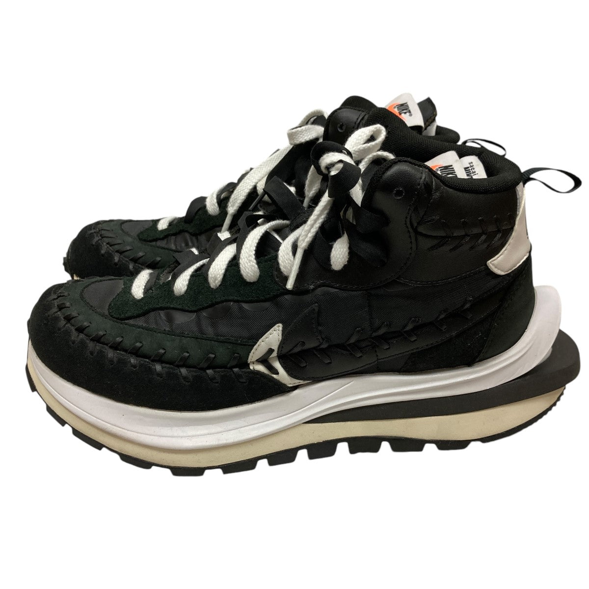 NIKE×sacai×Jean Paul GAULTIER LD VAPOR WAFFLE MIX スニーカー sacai × JEAN PAUL  GAULTIERハイカットスニーカーDH9186 001 DH9186 001 ブラック×ホワイト サイズ 27.5｜【公式】カインドオルオンライン  ブランド古着・中古通販【kindal】