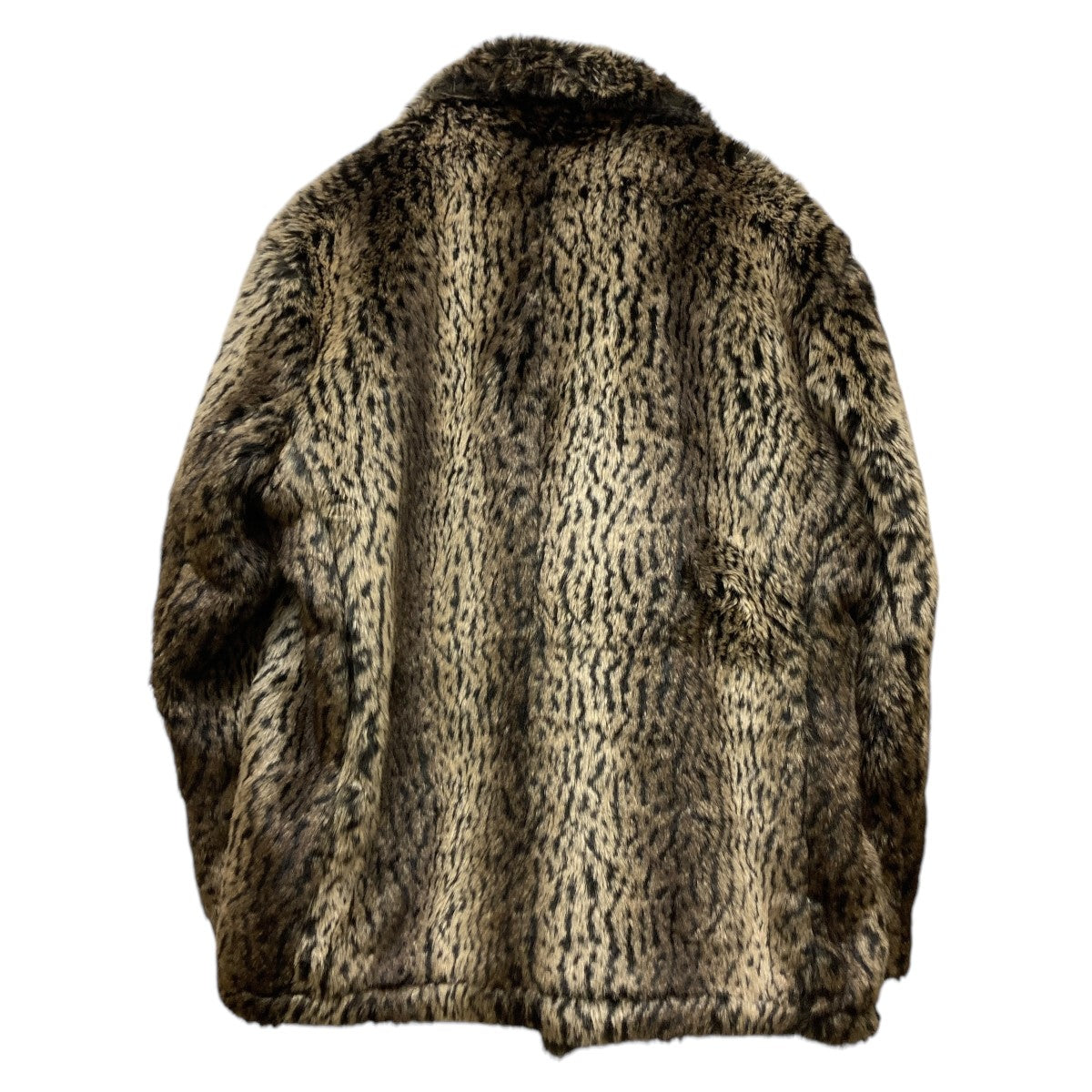 Supreme×Schott Faux Fur Peacoatレオパード柄フェイクファーPコート ブラウン サイズ L｜【公式】カインドオルオンライン  ブランド古着・中古通販【kindal】