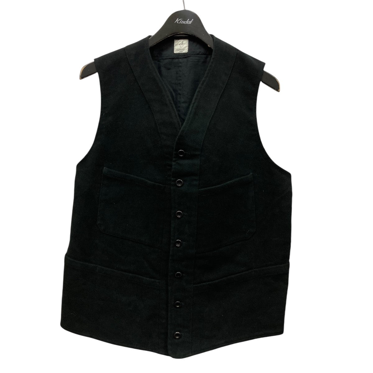 ANATOMICA(アナトミカ) SAGAN VEST ENGLISH MOLESKINモールスキンベスト ブラック サイズ  L｜【公式】カインドオルオンライン ブランド古着・中古通販【kindal】