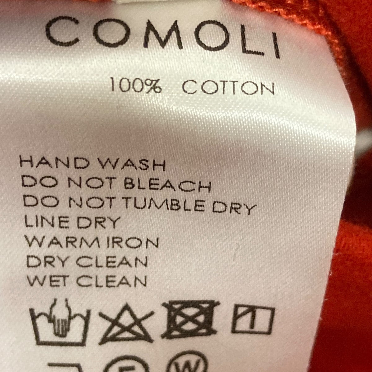 COMOLI(コモリ) モールスキンパンツS03-03005 S03-03005 レッド