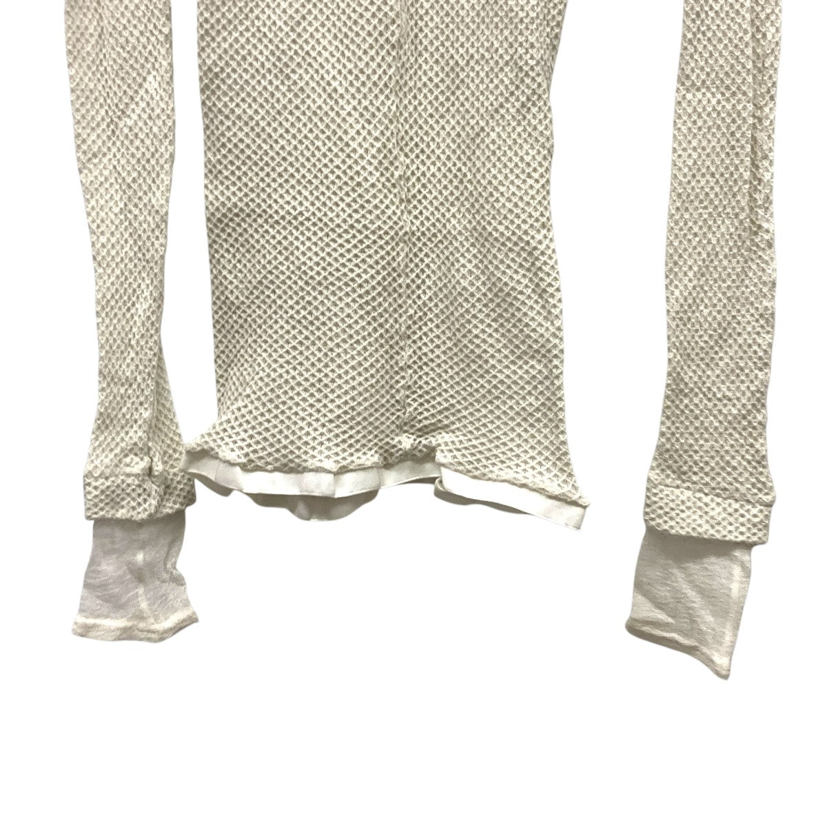FUMIKA_UCHIDA/STRETCH MESH TIGHTS TOP(WHITEGREY)