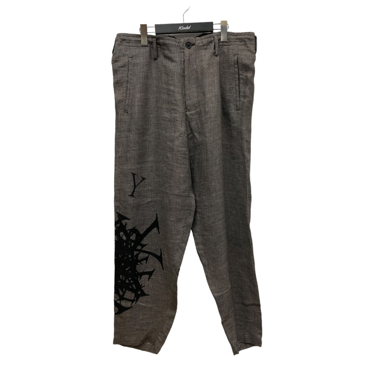 24SSHOUNDSTOOTH PRINT PANTS千鳥柄スラックスHS-P28-808