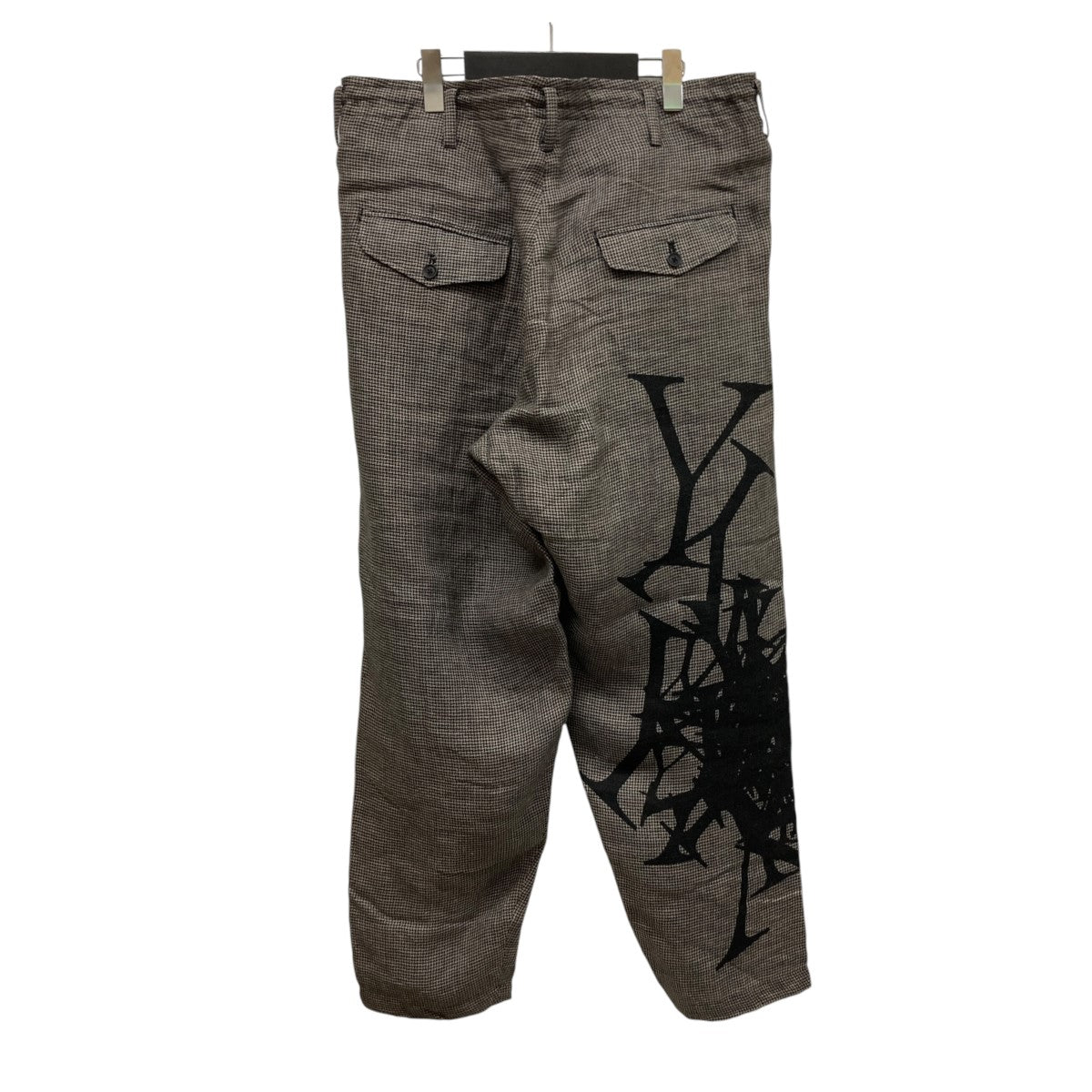 24SSHOUNDSTOOTH PRINT PANTS千鳥柄スラックスHS-P28-808