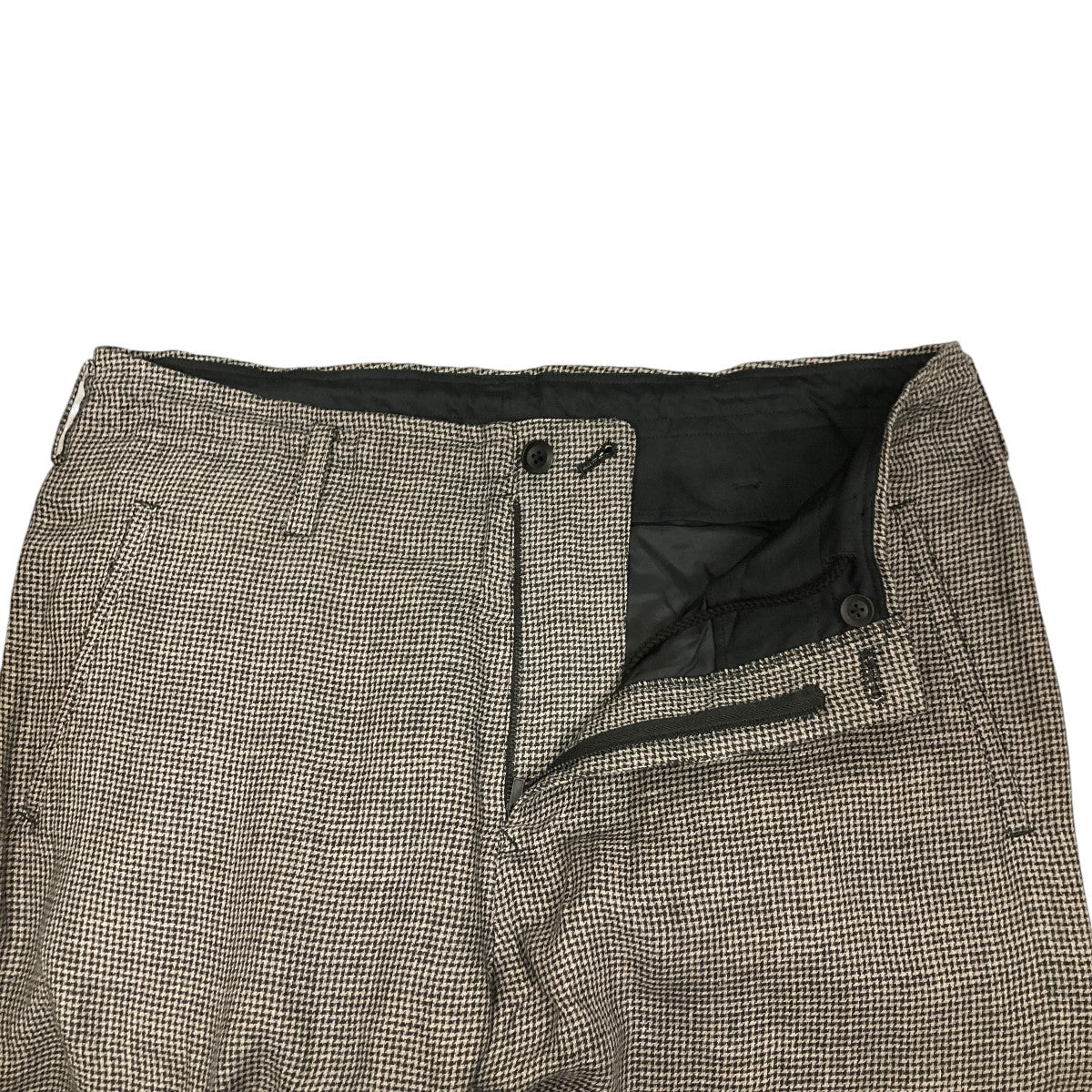 24SSHOUNDSTOOTH PRINT PANTS千鳥柄スラックスHS-P28-808