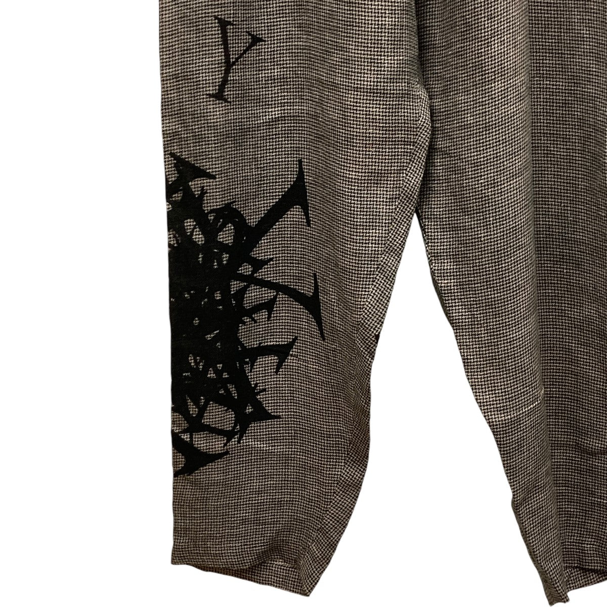 24SSHOUNDSTOOTH PRINT PANTS千鳥柄スラックスHS-P28-808