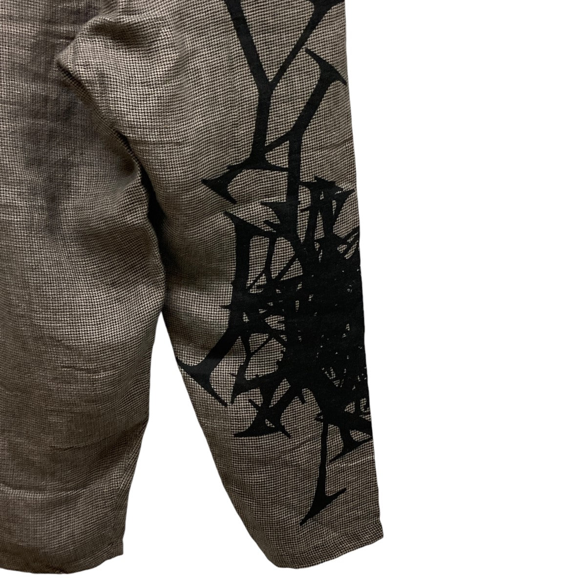 24SSHOUNDSTOOTH PRINT PANTS千鳥柄スラックスHS-P28-808