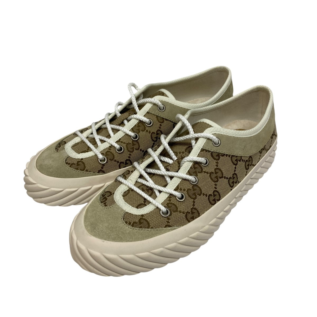 GUCCI(グッチ) スネークレザーデッキシューズ450713 450713