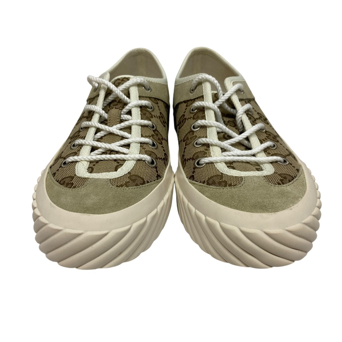 GUCCI ベージュ キャンバス GUCCI(グッチ) GG柄キャンバススニーカー738992 738992 ベージュ