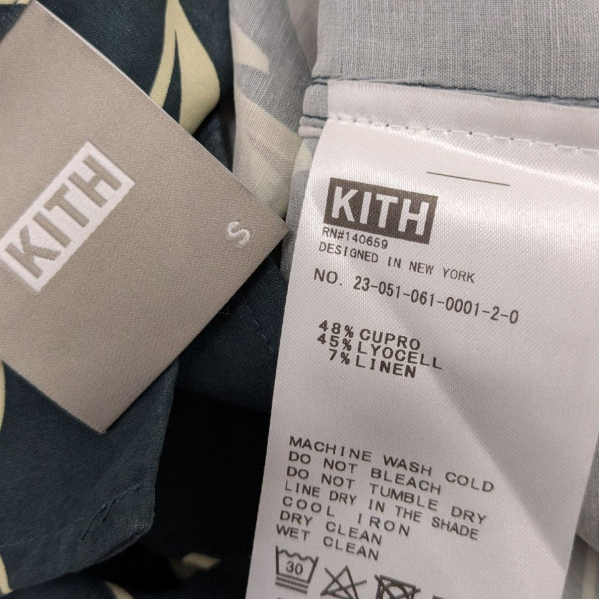 KITH 刺繍入りシャツ KITH(キス) ロゴ刺繍ハワイアンシャツ23-051-061-0001-2-0 23