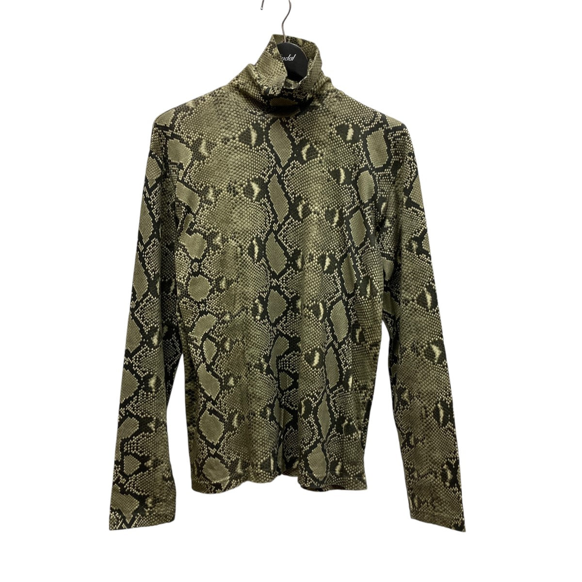 JOHN LAWRENCE SULLIVAN(ジョンローレンスサリバン) PYTHON PRINTED COTTON TURTLE NECK TOP パイソン柄タートルネックカットソー ベージュ サイズ 表記無し｜【公式】カインドオルオンライン ブランド古着・中古通販【kindal】