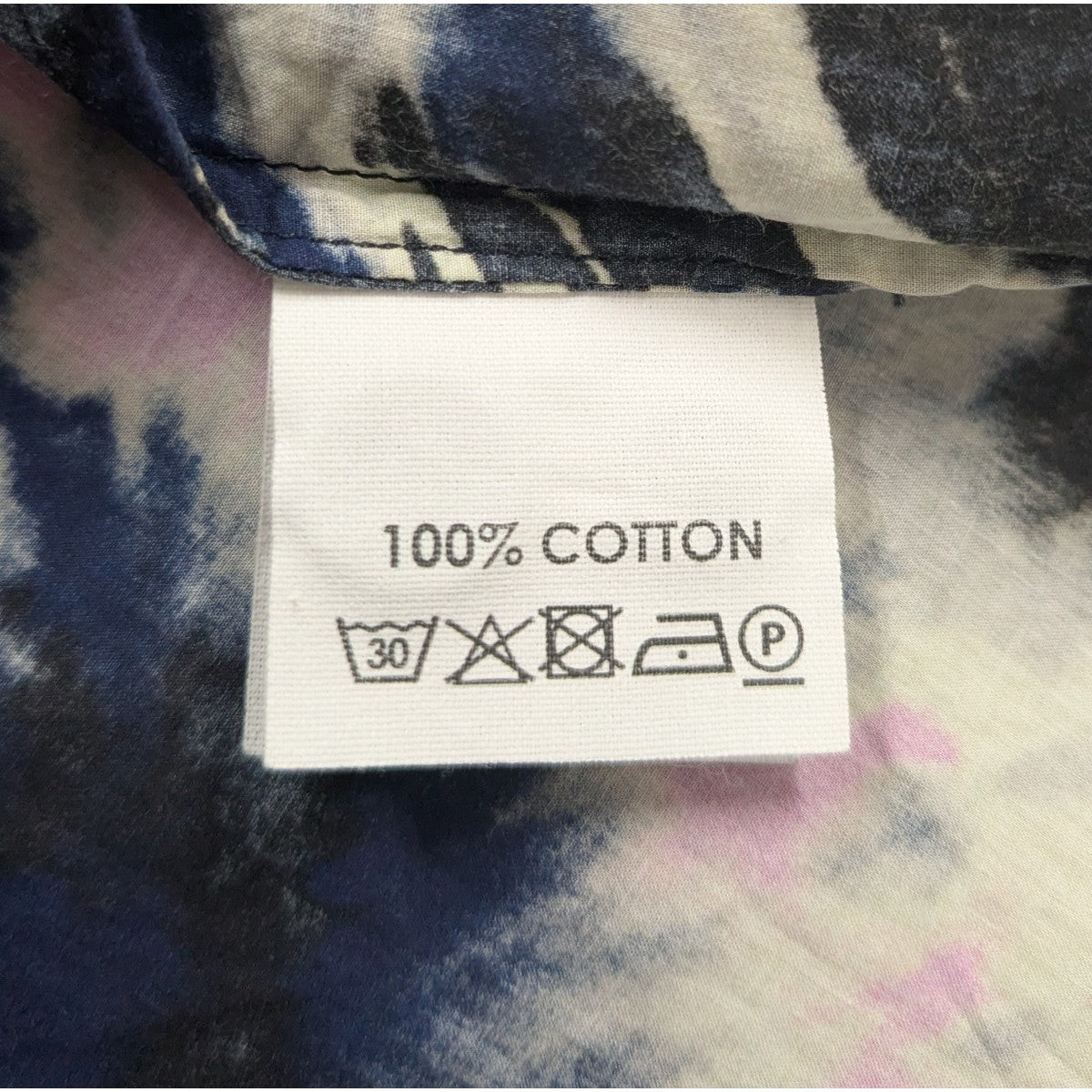 DRIES VAN NOTEN(ドリスヴァンノッテン) 19AWタイダイシャツ ネイビー