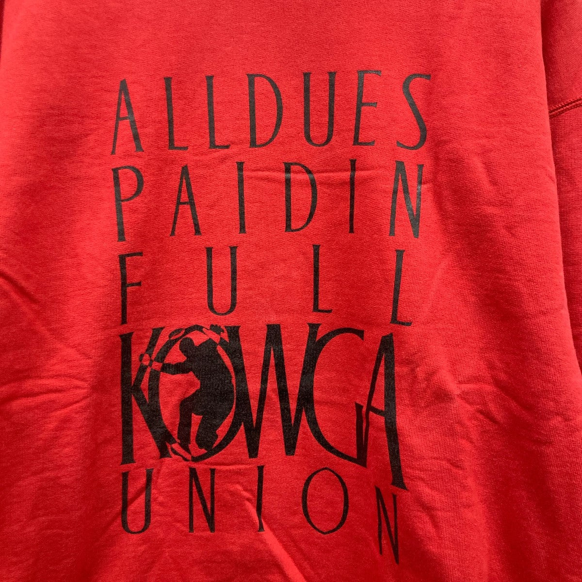 KOWGA×UNION プリントスウェット レッド サイズ 3｜【公式