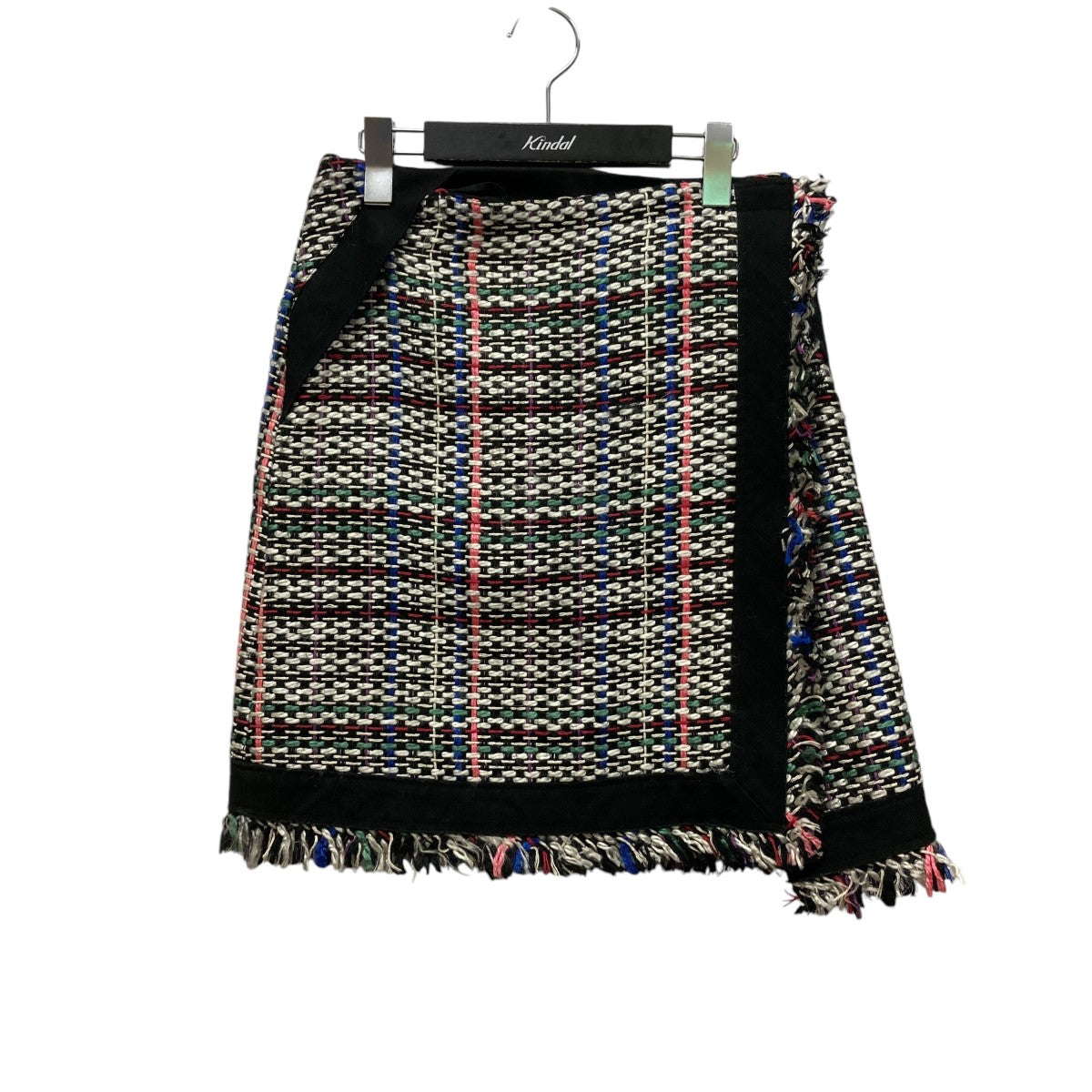 sacai(サカイ) Different material docking tweed wrap skirt異素材ドッキングツイードラップスカート17-02930  17-02930 ホワイト×ブラック×ピンク サイズ 1｜【公式】カインドオルオンライン ブランド古着・中古通販【kindal】