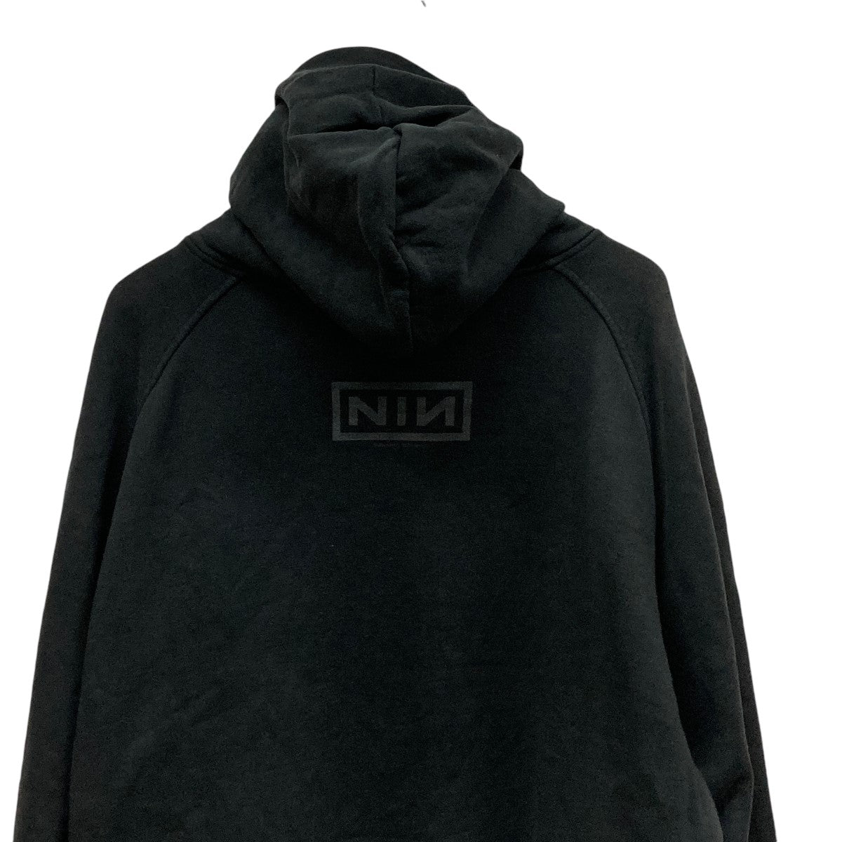 COMOLI×NINE INCH NAILS(コモリ×ナイン インチ ネイルズ) ユーズド加工プリントプルオーバーパーカーV01-05026