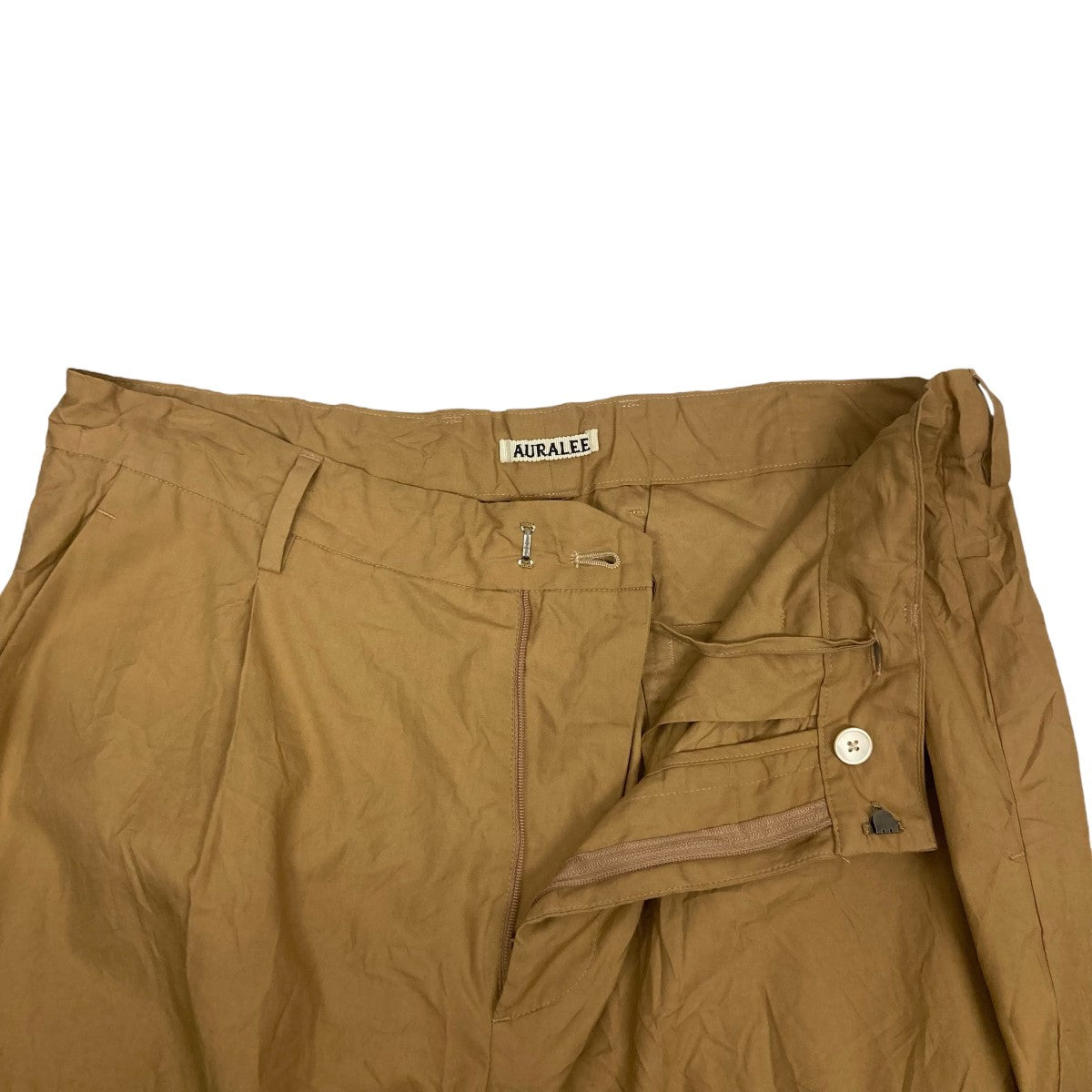 AURALEE(オーラリー) 24SSWRINKLED WASHED FINX TWILL PANTSシワ加工