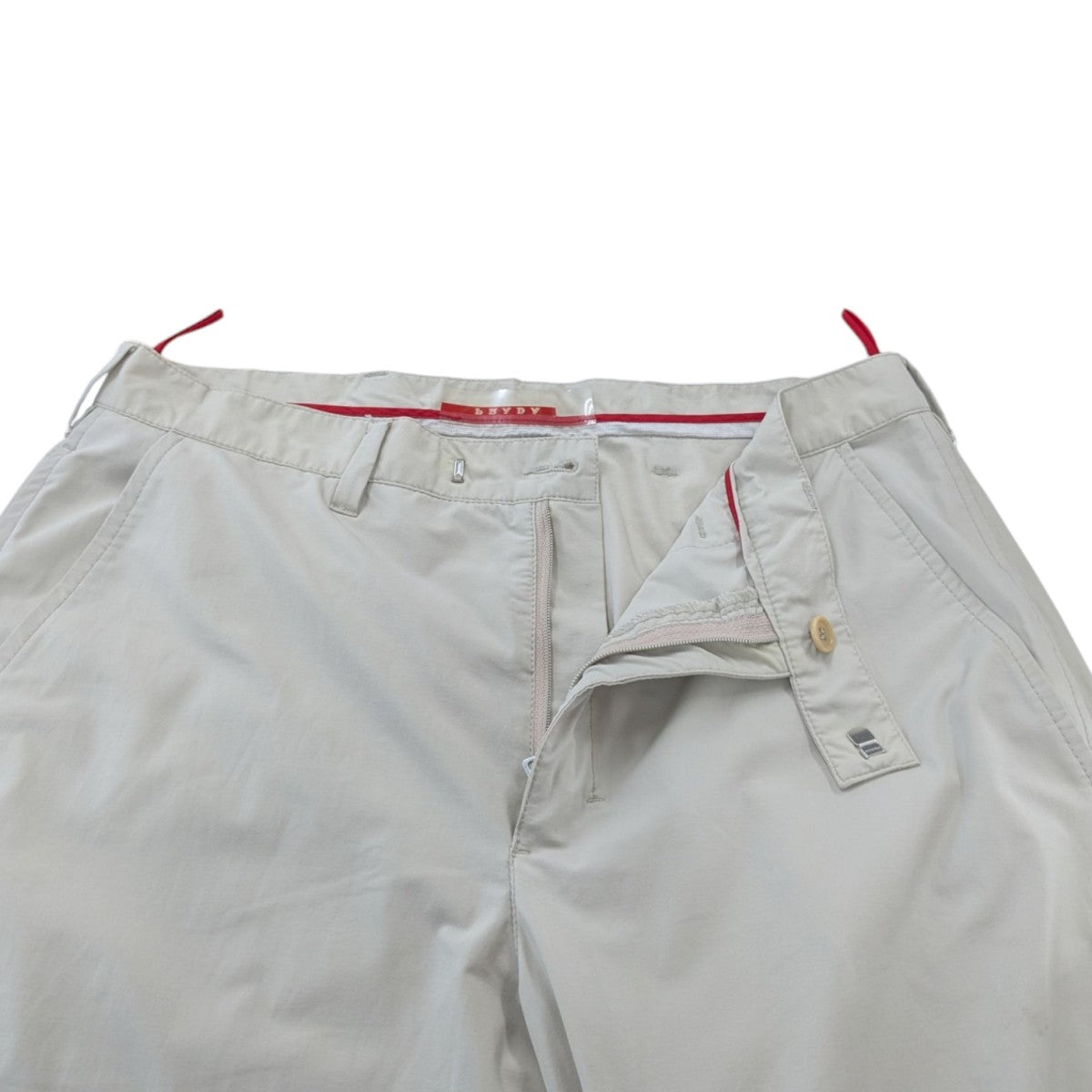PRADA SPORT プラダスポーツ ダブルニー ナイロンパンツ 52 PRADA SPORTS(プラダスポーツ) ナイロンパンツ ベージュ サイズ