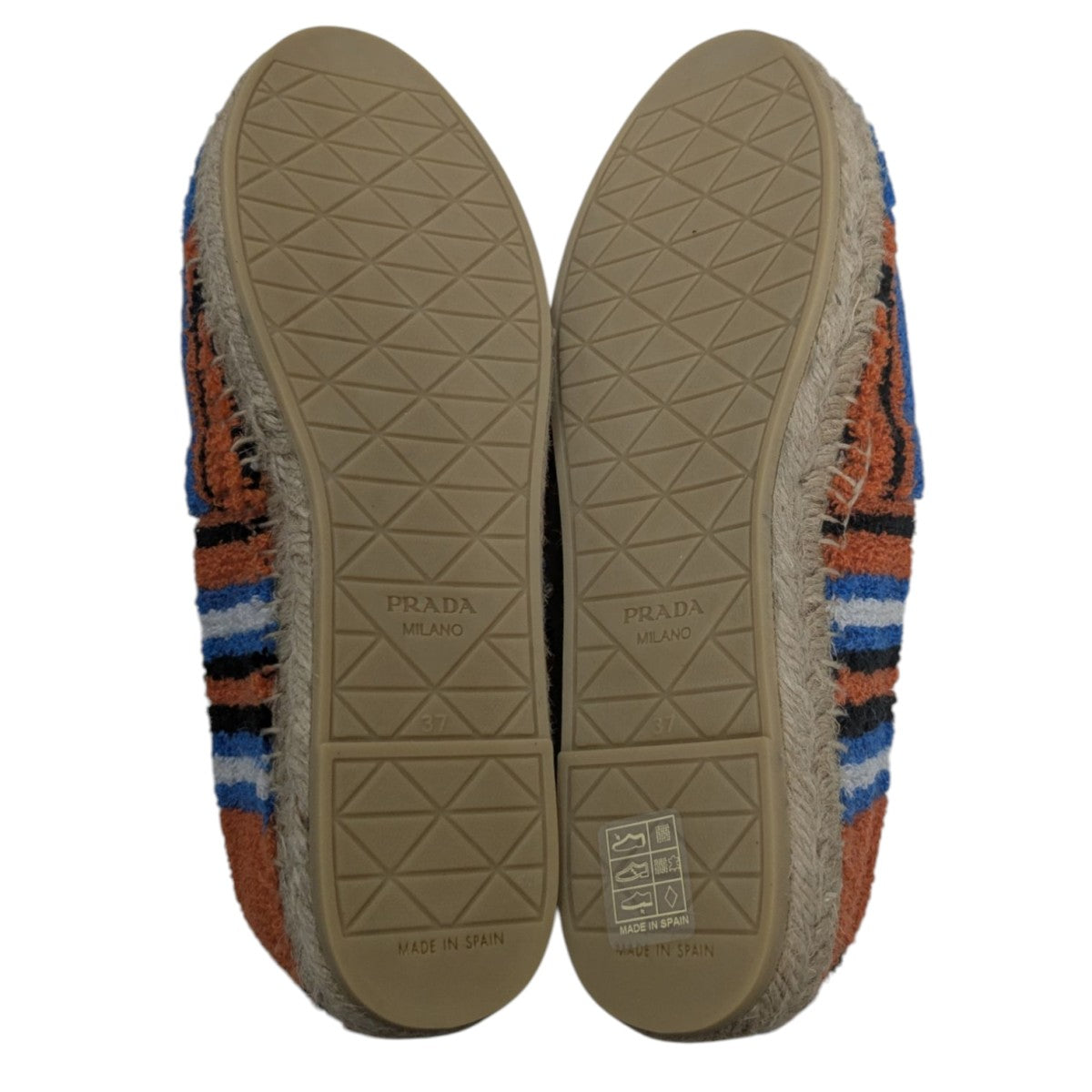 PRADA プラダ エスパドリーユ 37サイズ PRADA(プラダ) テリークロスエスパドリーユ マルチカラー サイズ 37