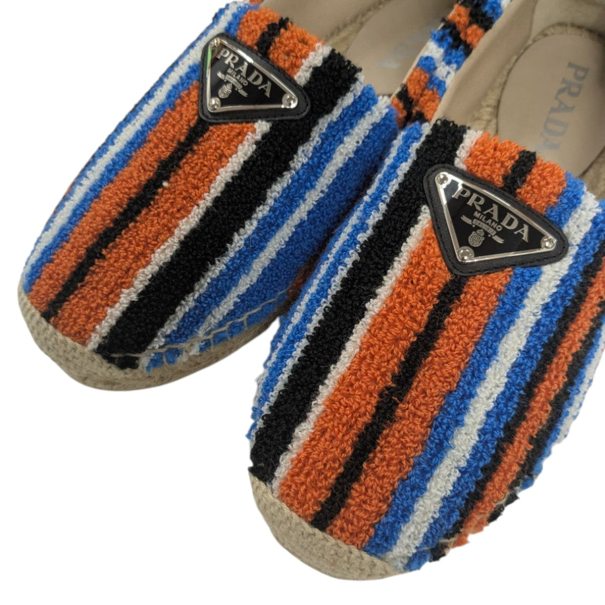 PRADA(プラダ) テリークロスエスパドリーユ マルチカラー サイズ 37