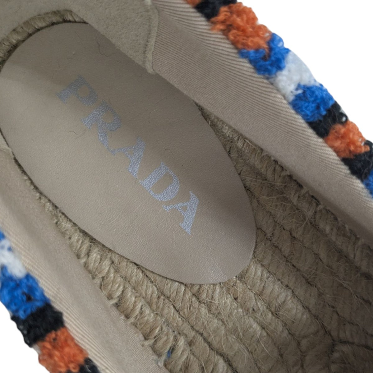PRADA(プラダ) テリークロスエスパドリーユ マルチカラー サイズ 37
