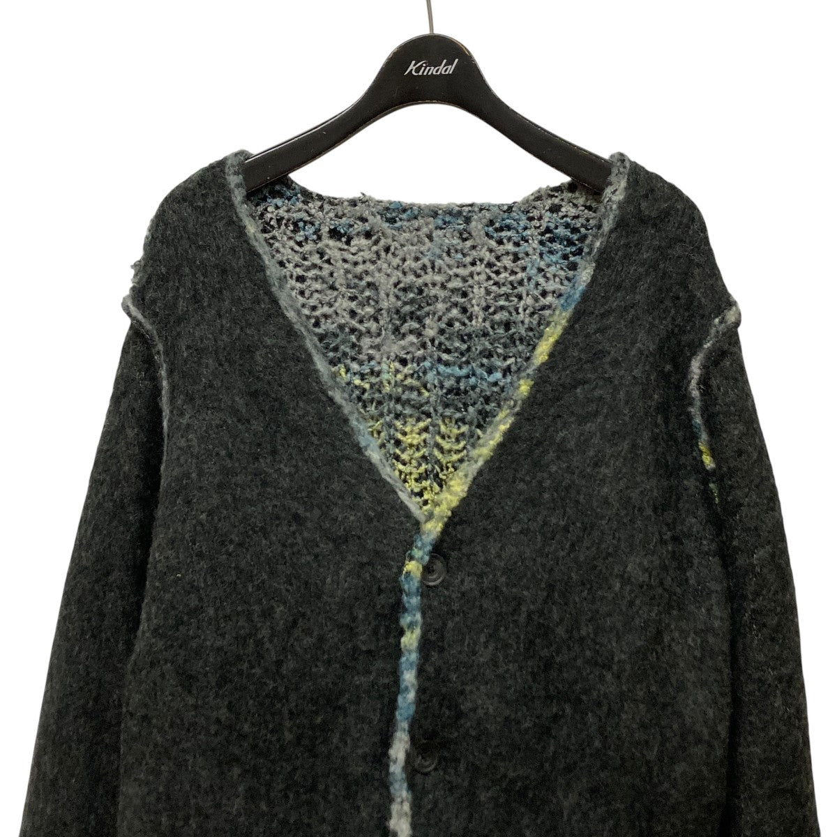 PERVERZE(パーバーズ) Double Face V Neck Knit  CardiganリバーシブルダブルフェイスVネックカーディガン0124010501