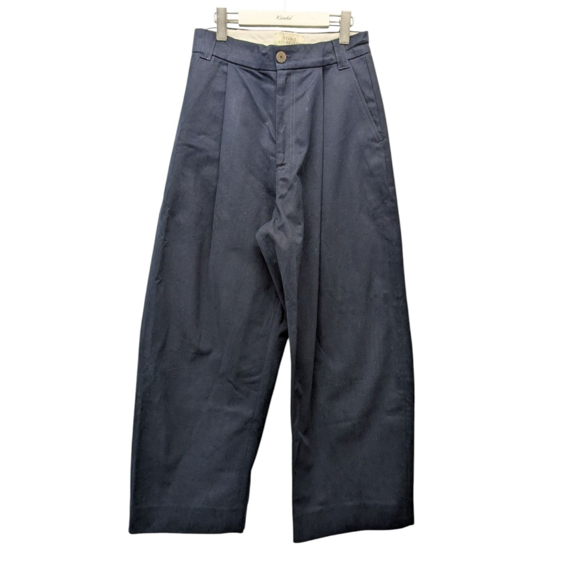 スタジオニコルソン　2タック　ワイドパンツ　ピーチコットンツイル　チノ STUDIO NICHOLSON スタジオニコルソン MENS メンズ SORTE