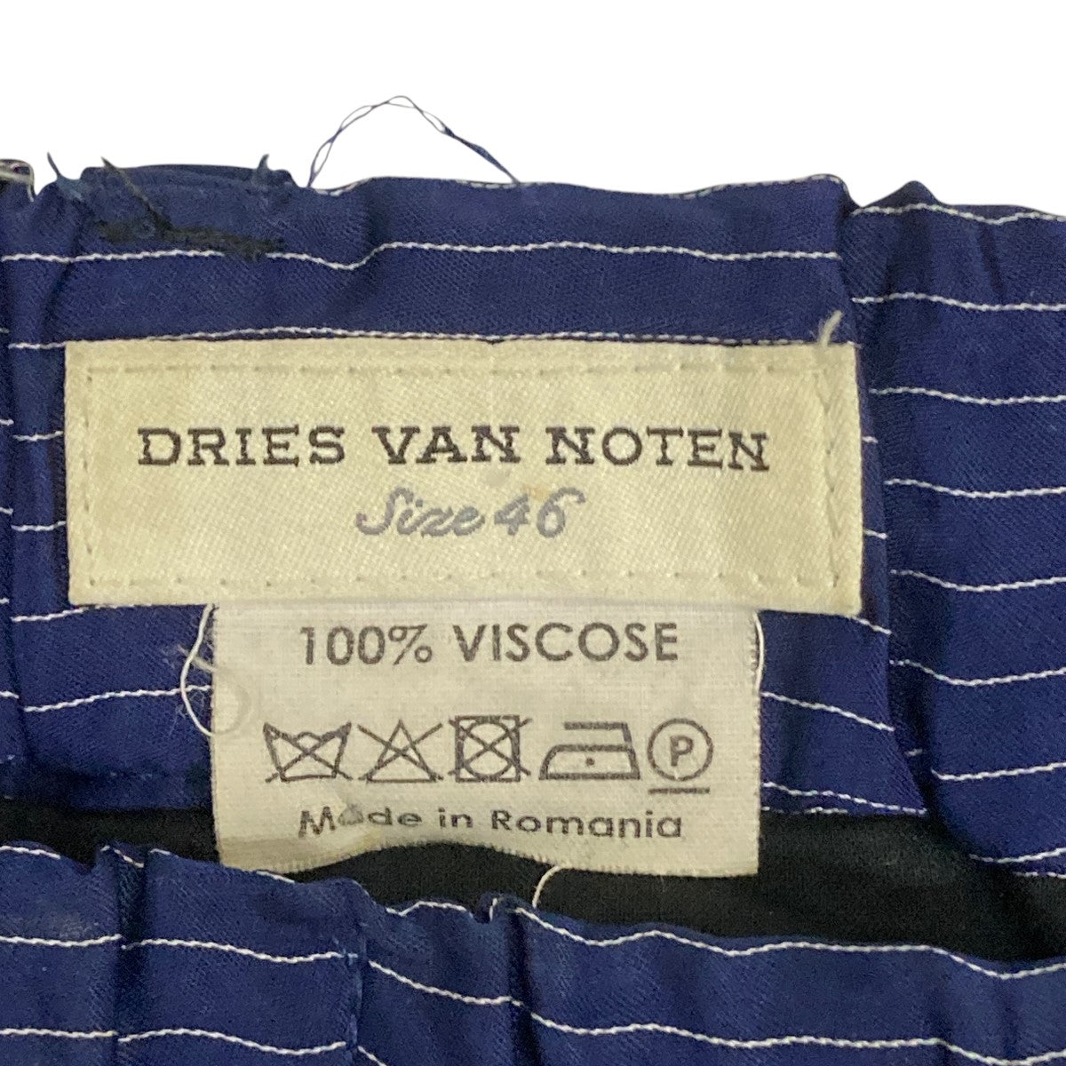 DRIES VAN NOTEN ドリス ヴァン ノッテン ストライプパンツ 50 DRIES VAN NOTEN ドリス ヴァン ノッテン ストライプパンツ 50