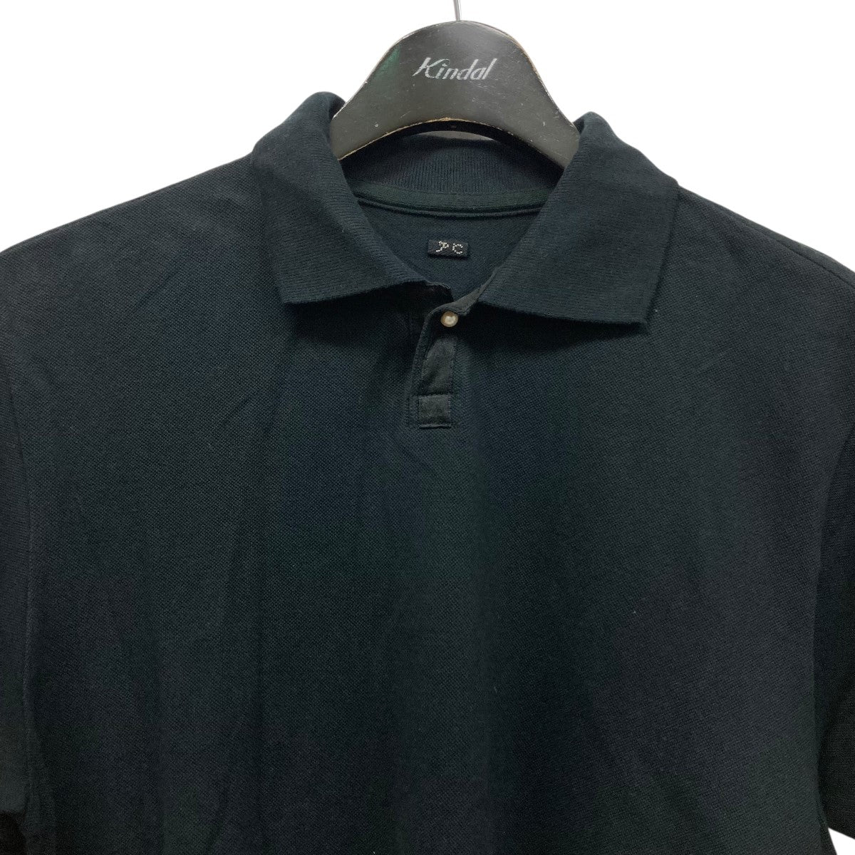 【値下げ】Porter Classic SUVIN GOLD WHITE PEARL POLO SHIRT コットン×シルクポロシャツ ブラック サイズ：1 (中目黒店) Porter Classic(ポータークラシック) SUVIN GOLD WHITE PEARL
