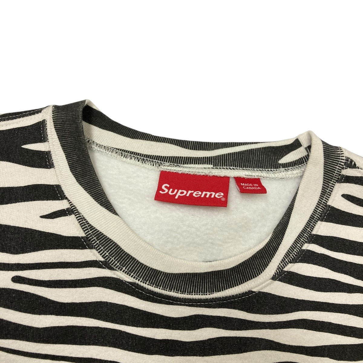 Supreme(シュプリーム) 22AWBox Logo Crewneck Zebraゼブラ柄ボックスロゴスウェット ホワイト×ブラック サイズ XL｜【公式】カインドオルオンライン  ブランド古着・中古通販【kindal】