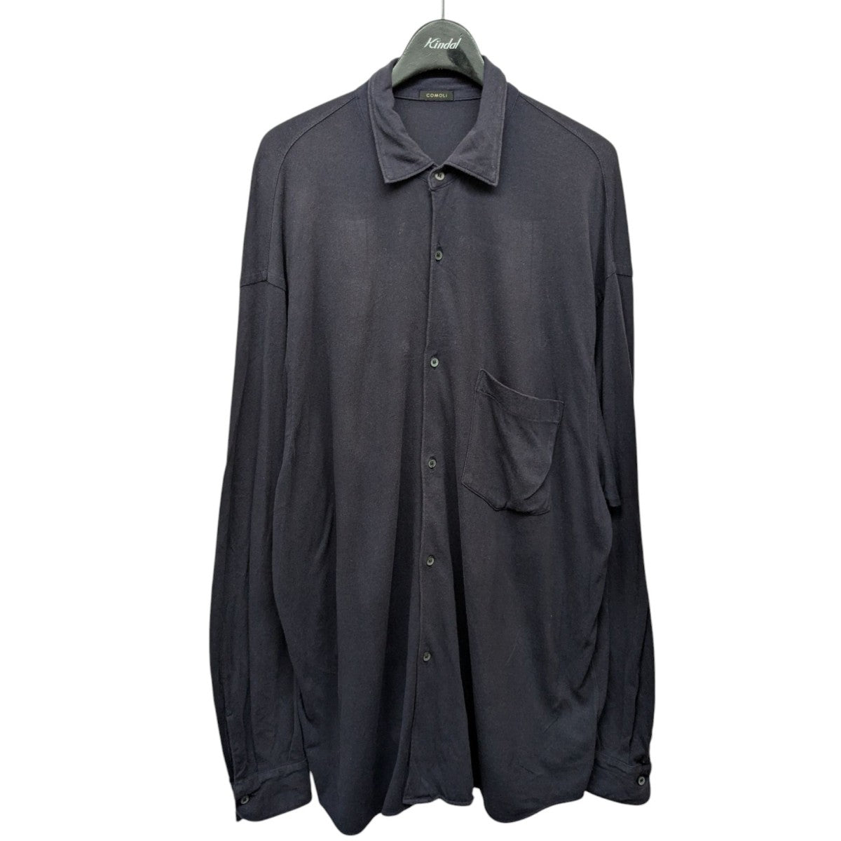 25SS comoli コモリシャツ　ネイビー　サイズ1 新品未使用 COMOLI - 新品COMOLI 25SS コモリシャツ 希少サイズ3コモリ定価