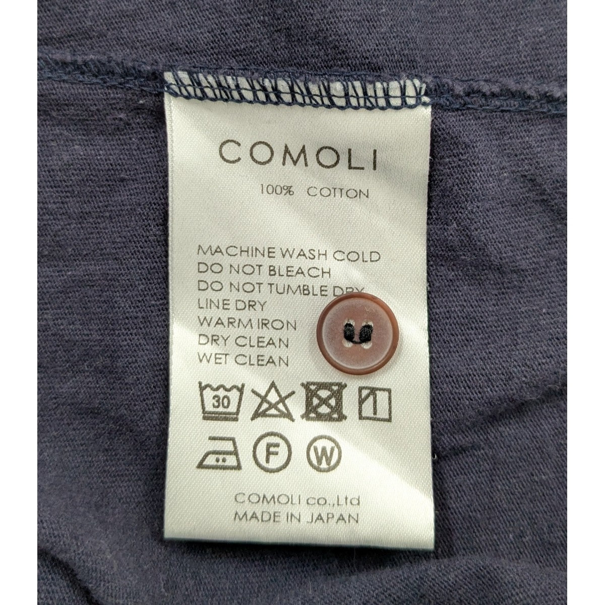 COMOLI(コモリ) コットンジャージ コモリシャツ X01-05016